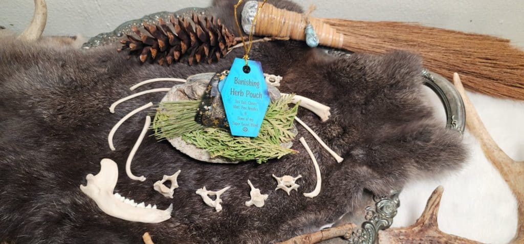 banishing herb pouch