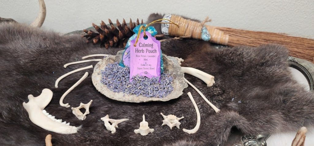 calming herb pouch