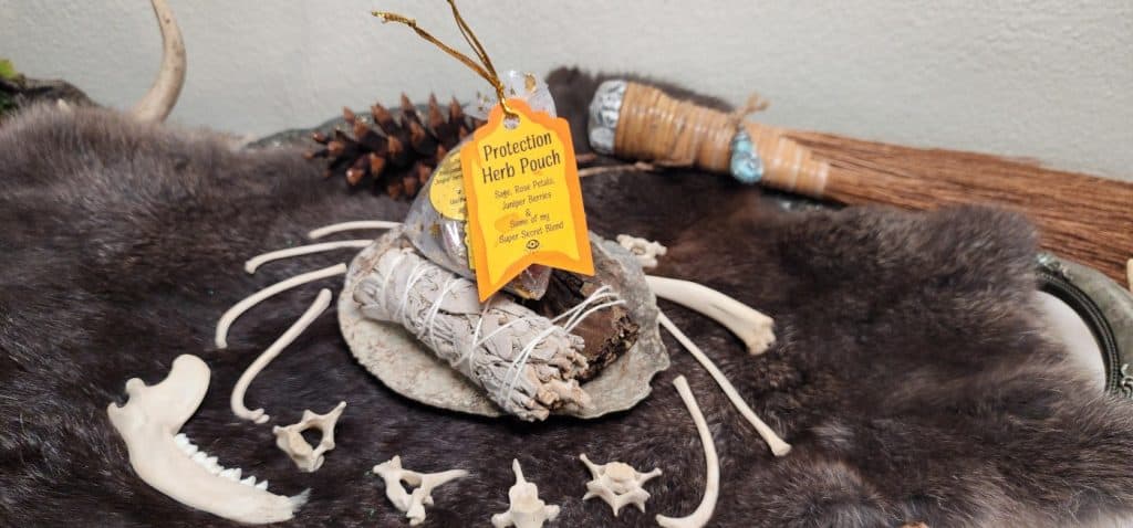 protection herb pouch